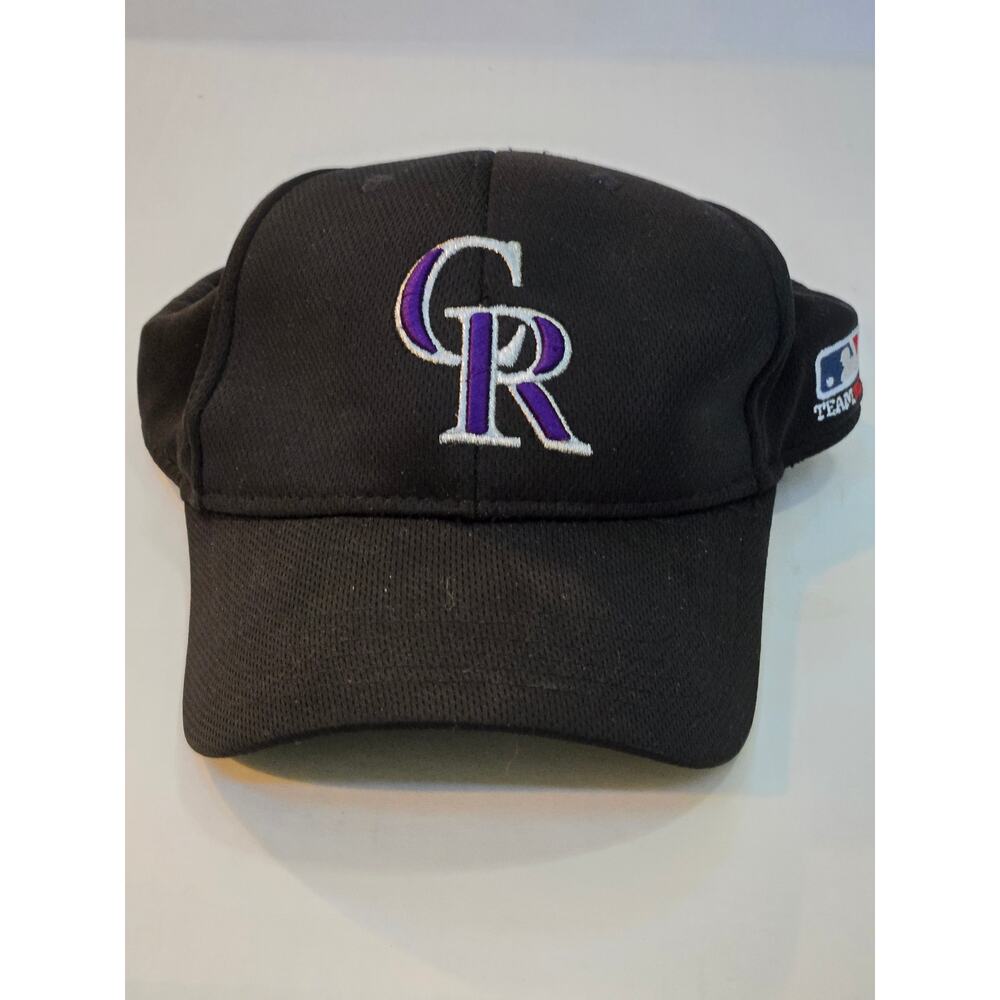 Colorado Rockies Black Purple Hat Team MLB OC Sports Adjustable